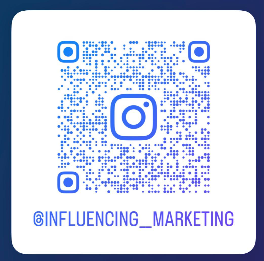 Influence Bridge Instagram sahifasining QR-kodi